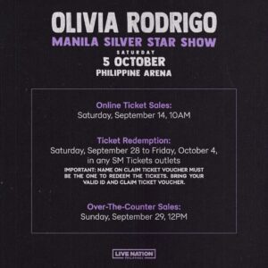 Olivia Rodrigo Manila concert