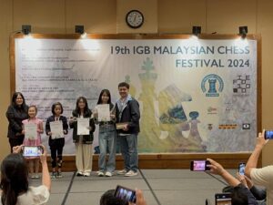 LOOK: 11-Year-Old Girl Wins Two Gold Medals at Malaysian Chess Tournament 2 Amber Mariana Maravilla at 19th IGB Malaysian Chess Festival