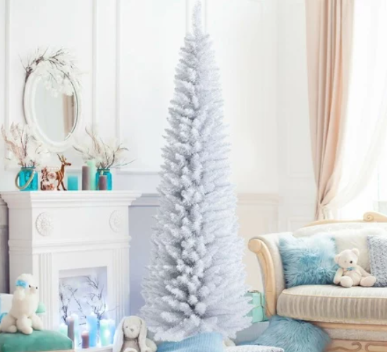 Space-Saving Christmas Decor That Will Make Your Tiny Home Feel Extra Festive 1 slim christmas tree shopee