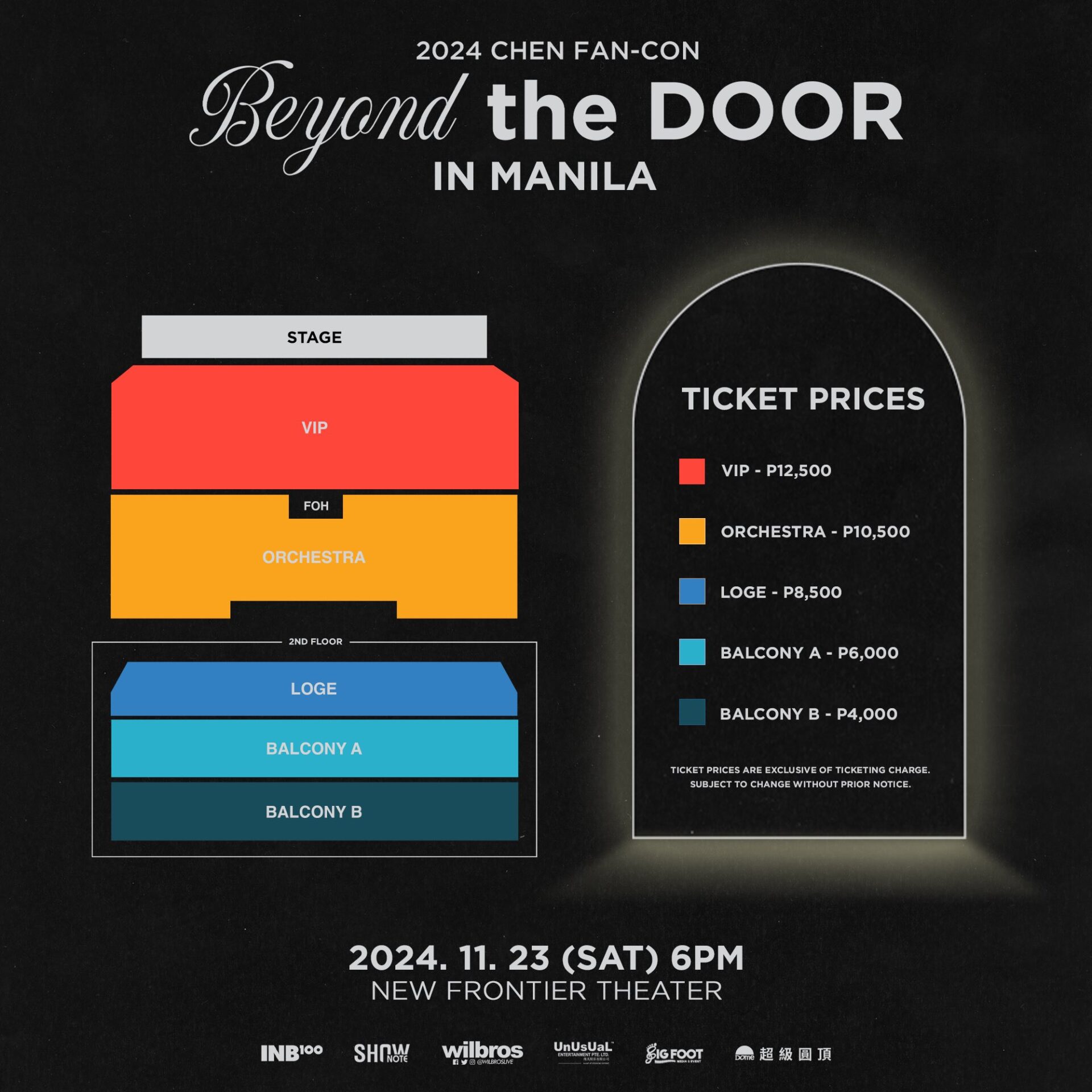 EXO’s Chen “Beyond the Door” Manila Fan Concert: Ticket Prices and Seat Map Revealed 2 Chen manila fan concert tickets