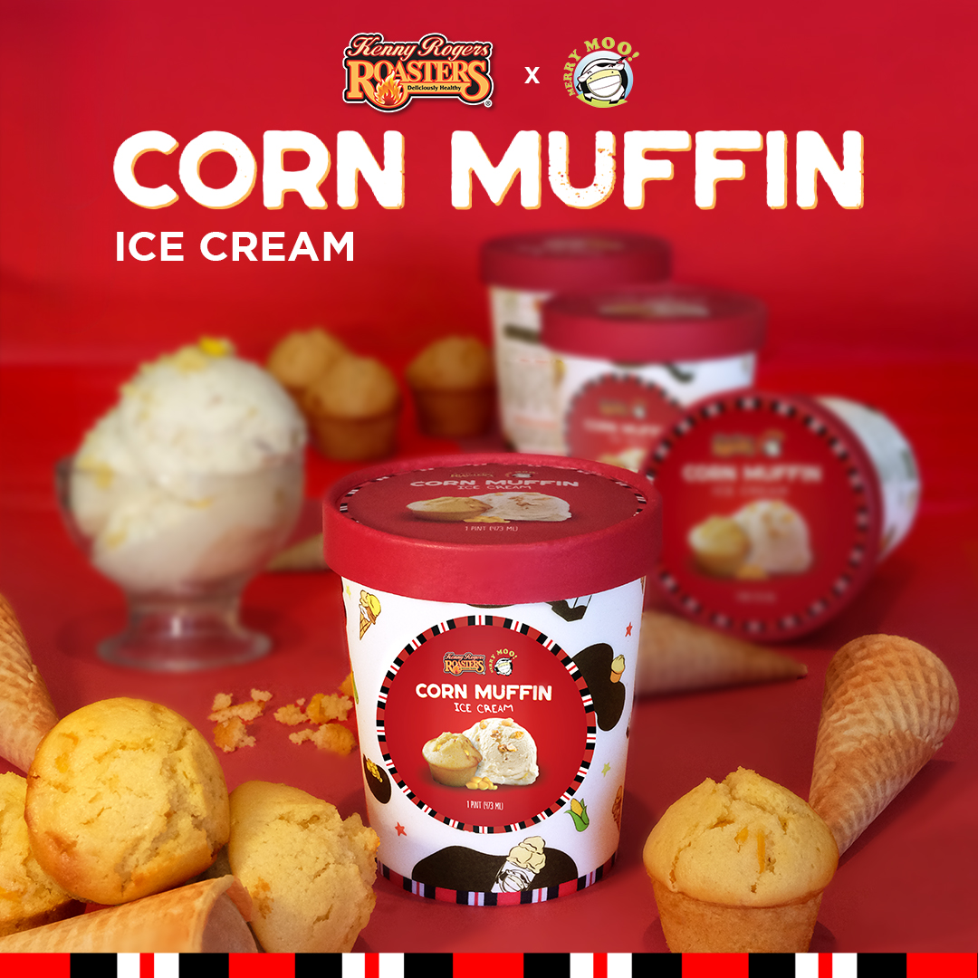 Kenny Rogers Roasters Launches Limited-Edition Corn Muffin Ice Cream 2 muffin ice cream square KV1