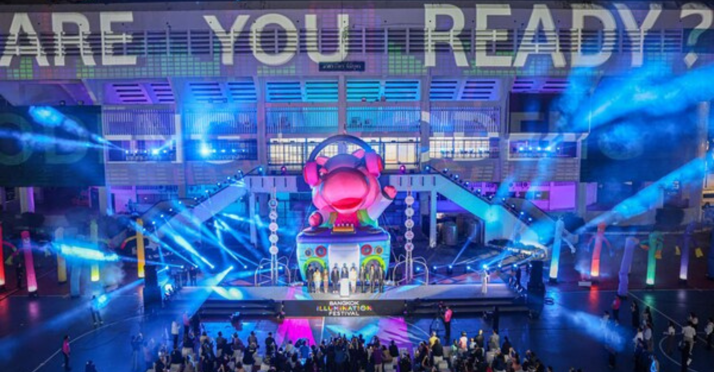 Bangkok Illumination Festival 2024 Revitalizes Thailand's Vibrant Nightlife 1 The opening ceremony of the ‘Bangkok Illumination Festival 2024’ at Nimibutr Stadium featured the vibrant “DJ Deng” light installation, transforming the venue into a dynamic dance hotspot.