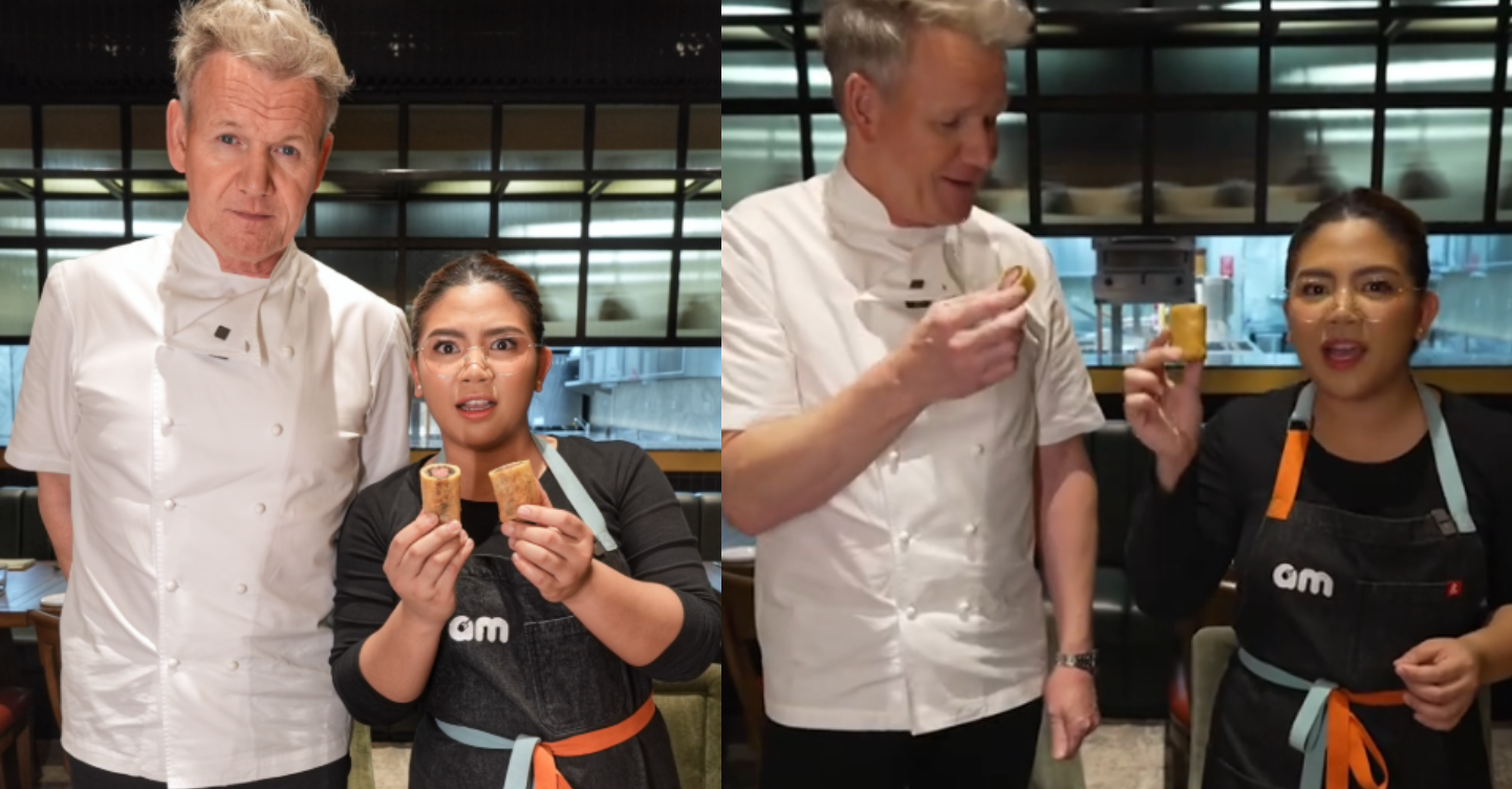 Gordon Ramsay Tries Abi Marquez's Beef Wellington Lumpia—See His Verdict! 1 Gordon Ramsay Abi Marquez lumpia