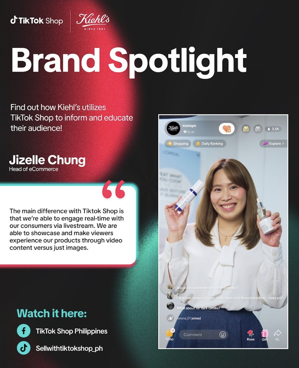 Here's How Kiehl’s Philippines Redefines Skincare Shopping on TikTok Shop 1 Kiehl’s Philippines