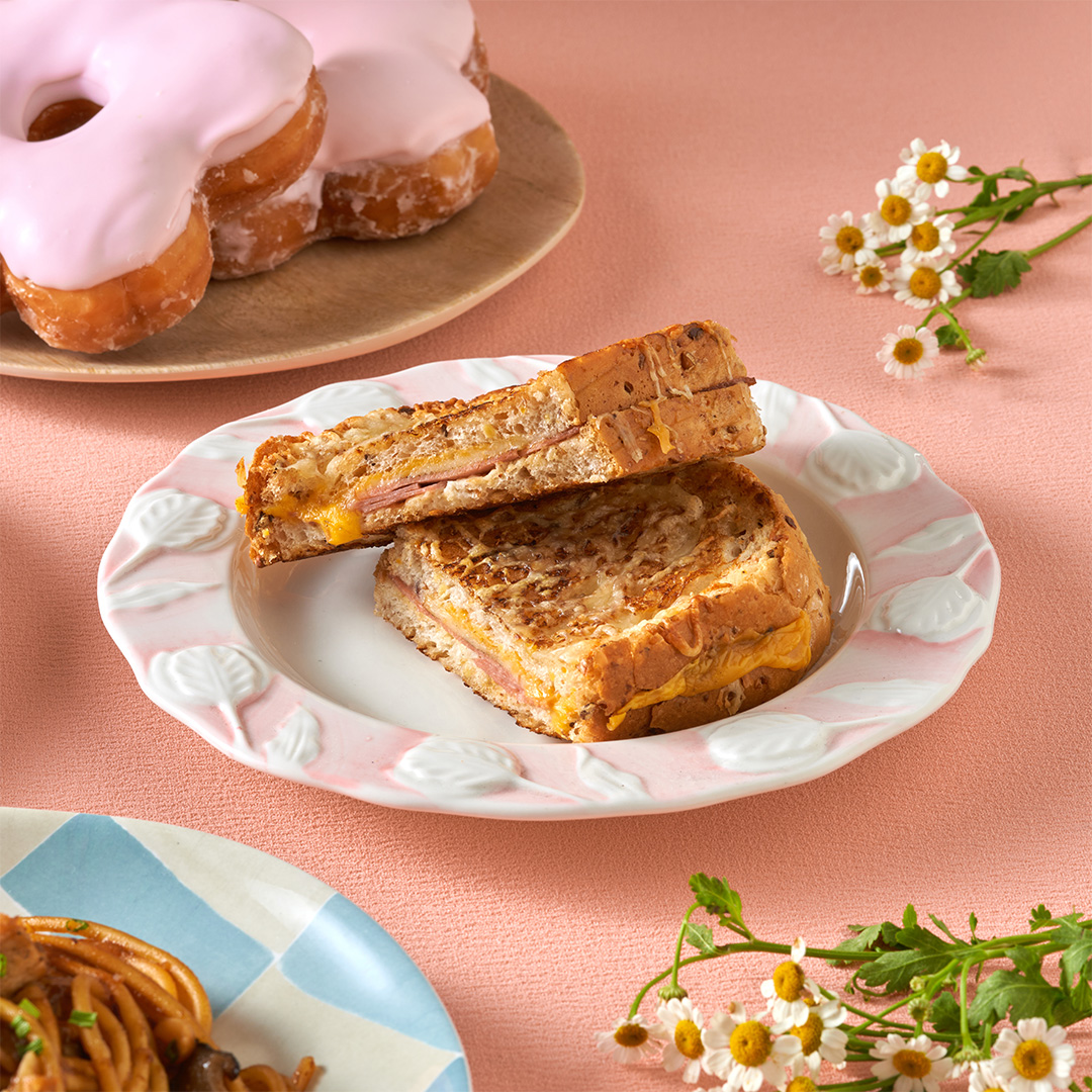 Starbucks' 2025 Spring Menu Introduces New Seasonal Drinks and Treats 3 Grilled Ham and Three Cheese