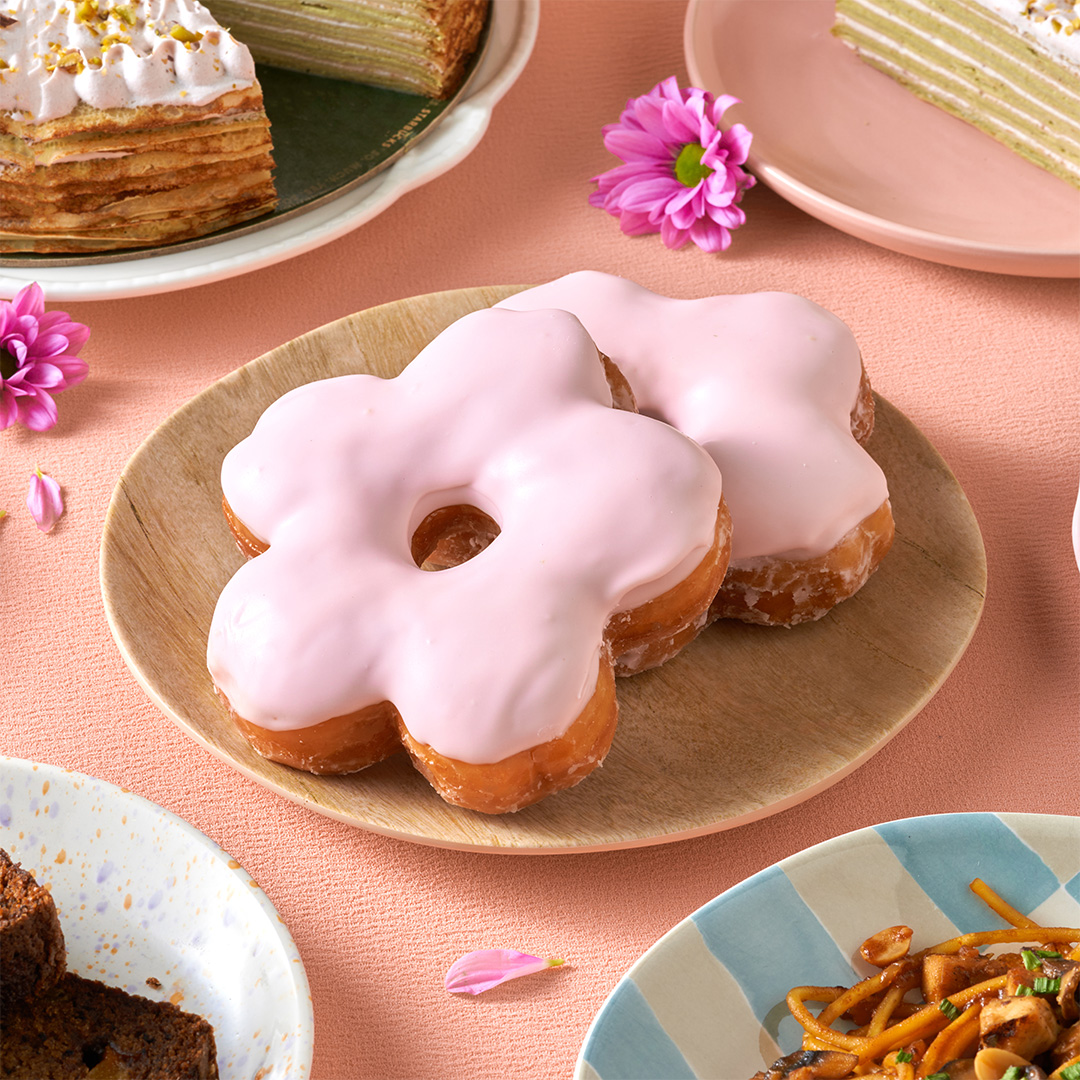Starbucks' 2025 Spring Menu Introduces New Seasonal Drinks and Treats 7 SAKURA DOUGHNUT