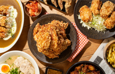 Karayama offers a diverse karaage menu, including rice sets, curry rice sets, and chicken ramen