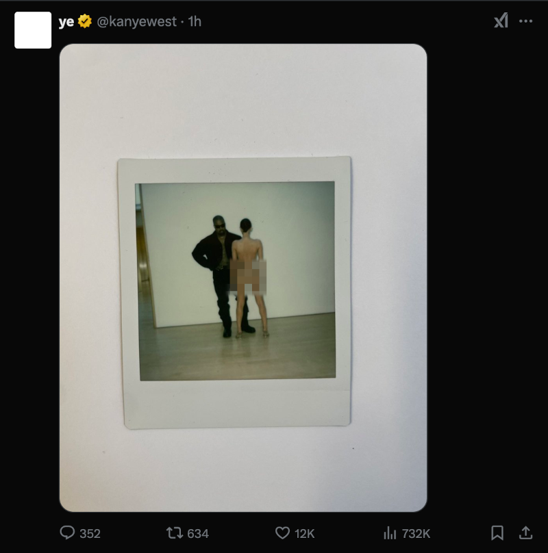kanye west bianca censori grammys x