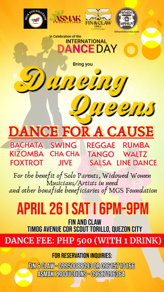 DANCING QUEENS POSTER APRIL 26