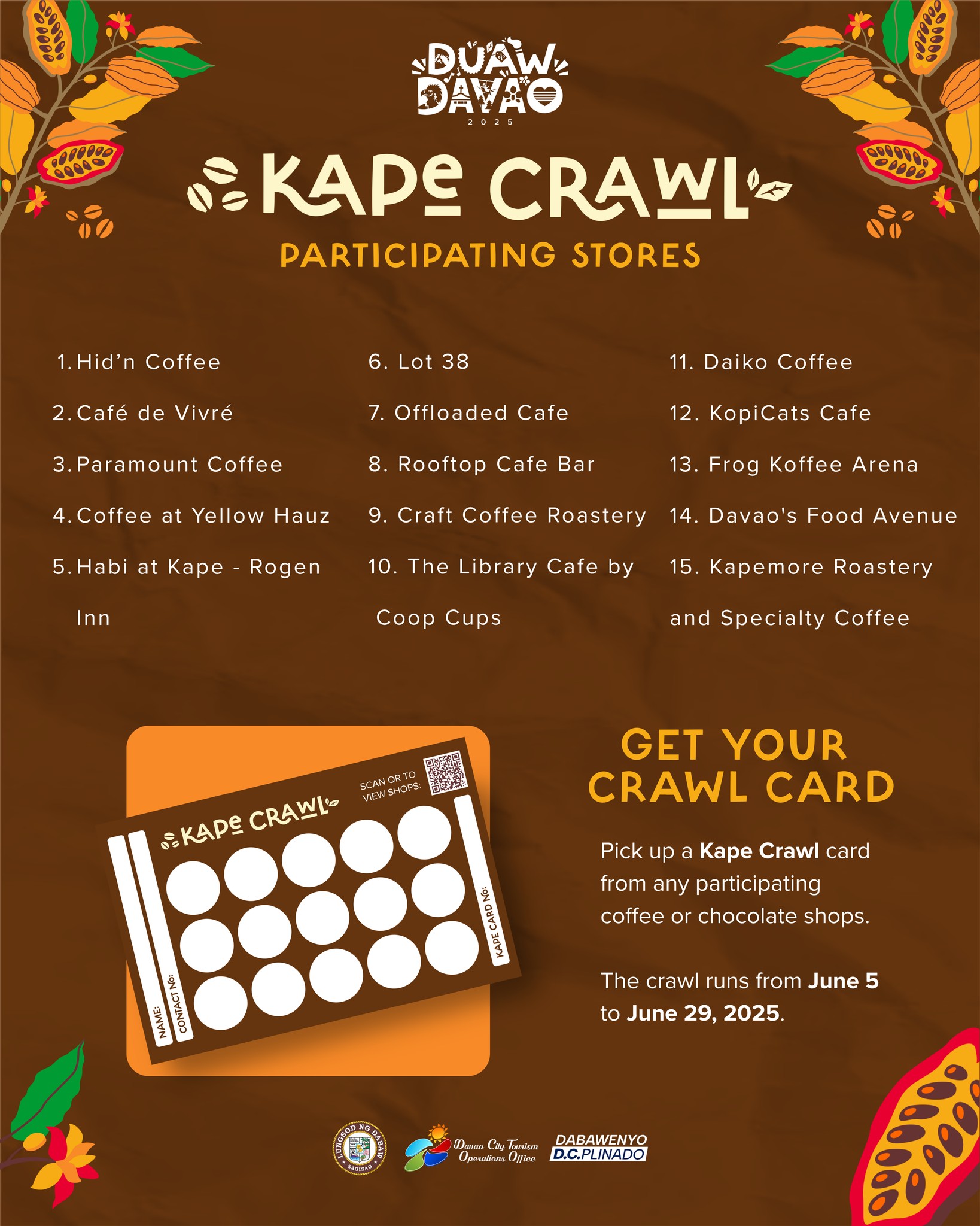 Duaw Davao 2025: Your Guide to Davao City’s Festival of Unity and Color 3 Duaw Davao Kape Crawl