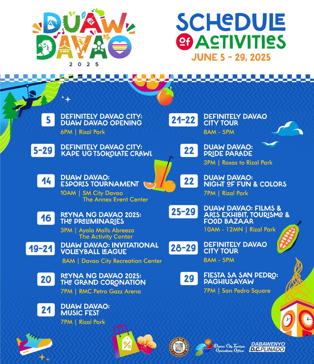 Duaw Davao 2025: Your Guide to Davao City’s Festival of Unity and Color 2 Duaw Davao Festival Schedule of Activities