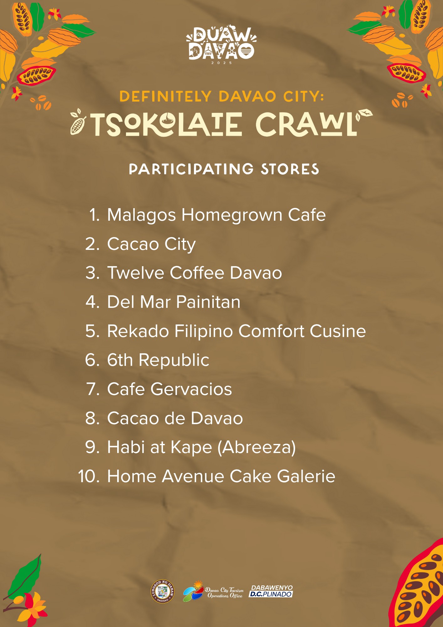 Discover Davao's Rich Flavors: Kape at Tsokolate Crawl 2025 3 Tsokolate Crawl Duaw davao 2025 participants