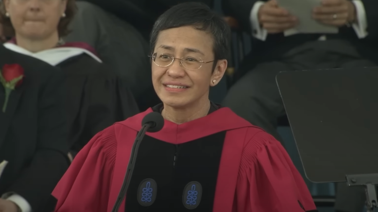 Maria Ressa commencement address Harvard University 2024