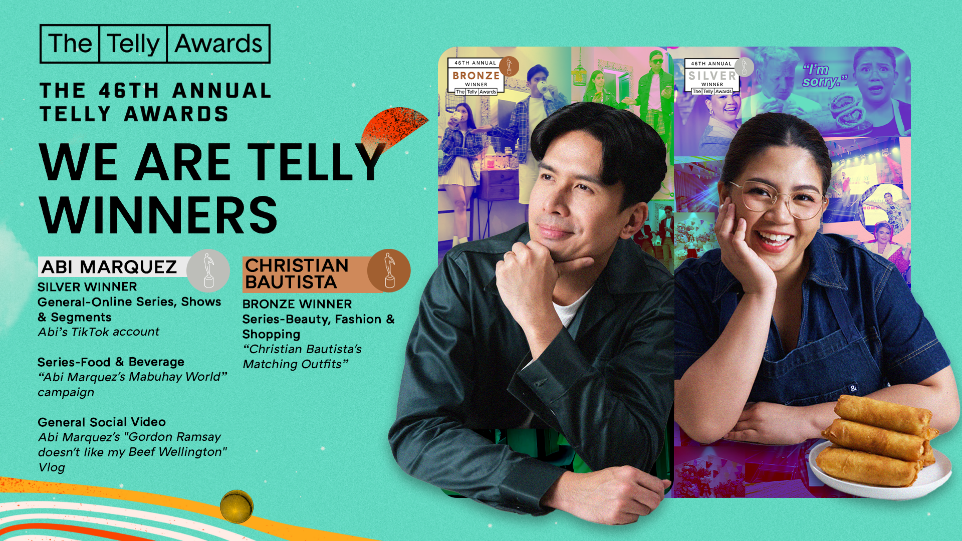 Abi Marquez Christian Bautista 46th Annual Telly Awards