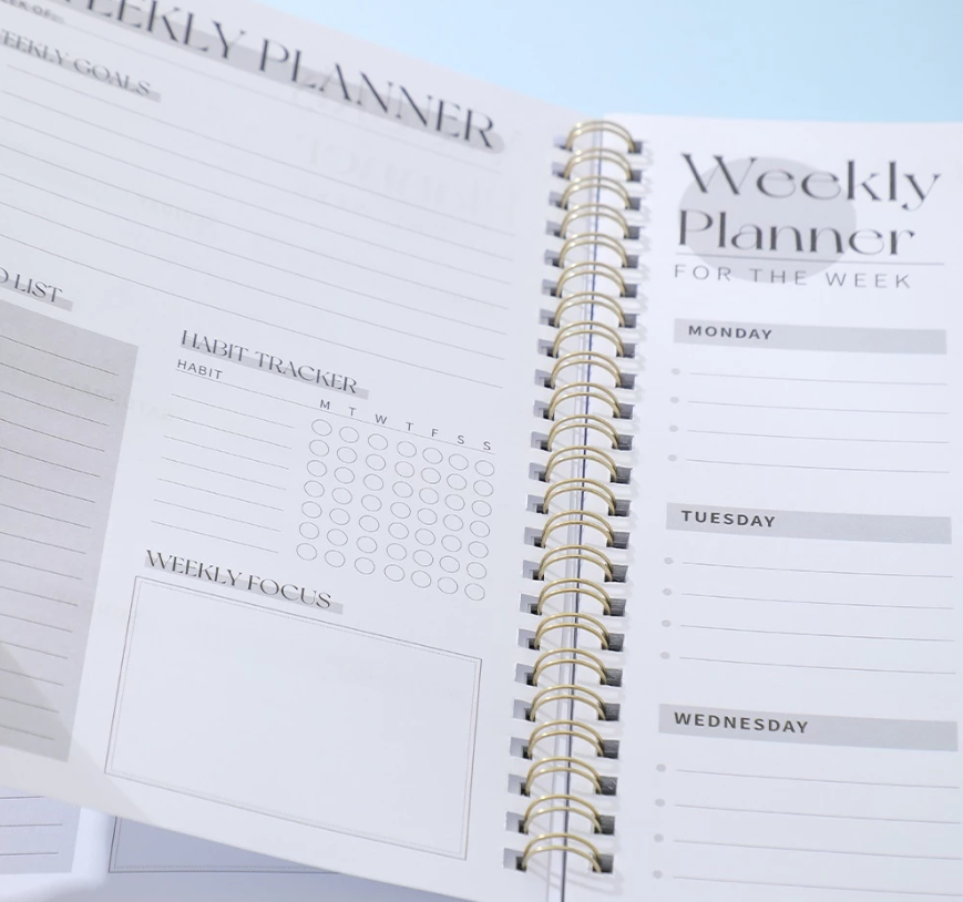 weekly planner shopee