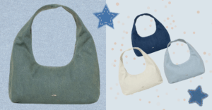 This Denim Shoulder Bag Goes With Everything—And We Mean *Everything* 1 denim shoulder bag