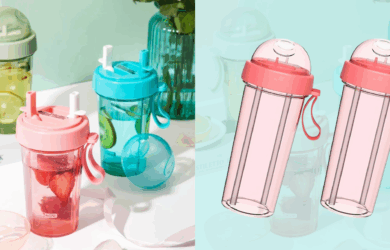 dual-compartment drinking cup