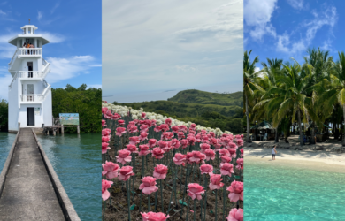 From L-R: Tabuk Marine Park Fish and Bird Sanctuary, Lintaon Peak, and Kalanggaman Island (Photo: WhenInManila.com)