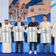The partnership signing ceremony was led by notable figures in attendance, including LuLu Financial Holdings Founder and Managing Director Adeeb Ahamed (fourth from the left), Argentina coach Lionel Scaloni (fifth from the left), and Ambassador of Argentina to UAE His Excellency Jorge Agustin Molina Arambarri (second from the left)