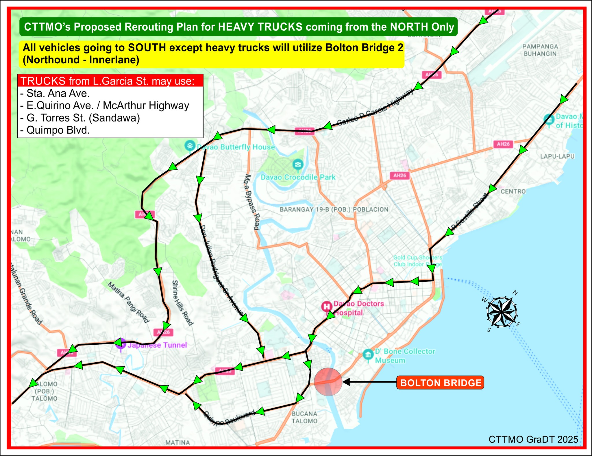 Davao Bolton Bridge Rerouting 