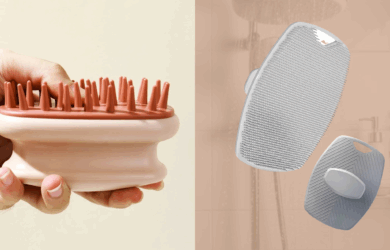 shower essentials silicone exfoliator head massager