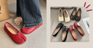 split toe flats trending shoes