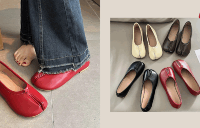 split toe flats trending shoes