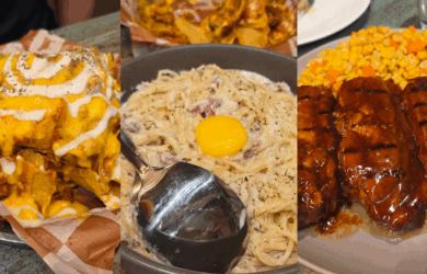 Blake's Nachos, Bird's Eye Carbonara, and Signature Pork Ribs
