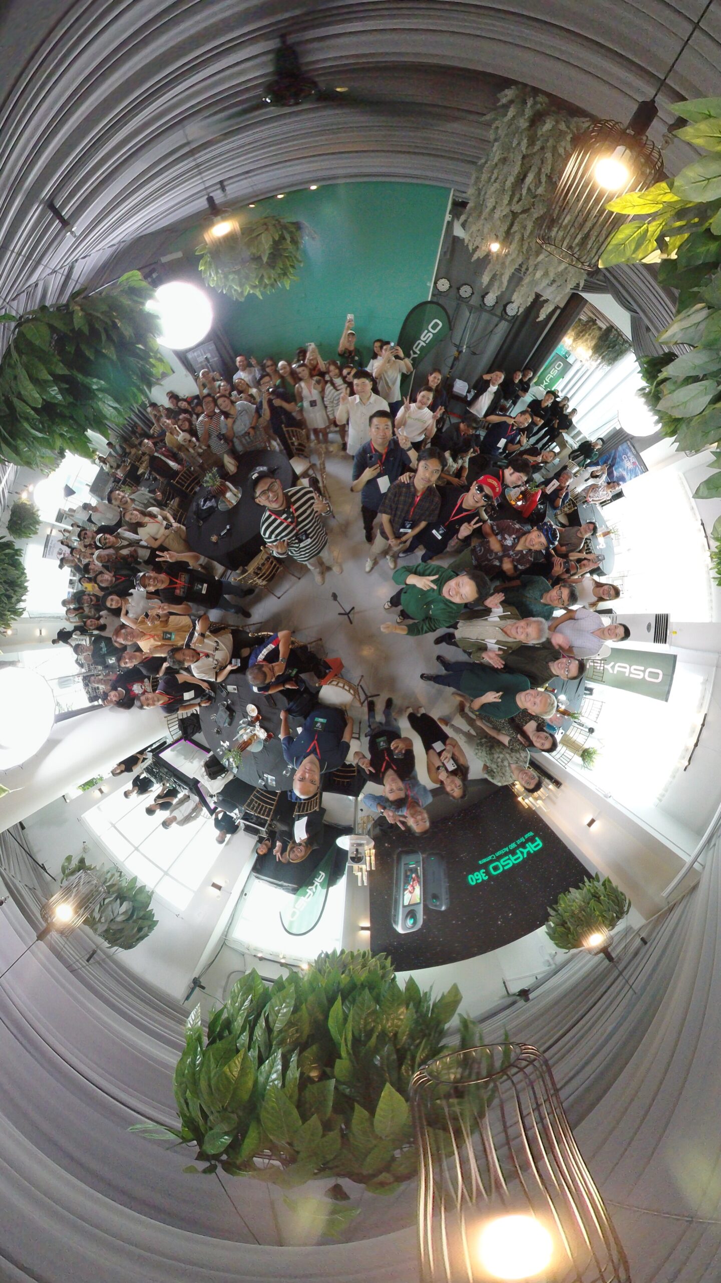 Shot on Akaso 360 Groupfie