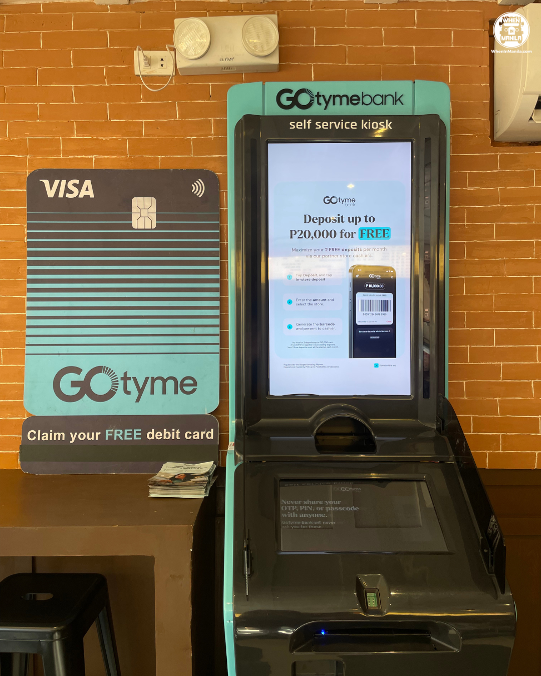 GoTyme Bank in-store kiosk