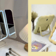 aesthetic desk mirror vanity