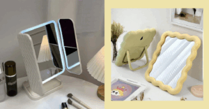 Give You and Your Workspace a Glow-Up with These Desk Mirrors—All Under ₱500 1 aesthetic desk mirror vanity