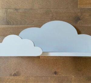 creative and colorful maximalist wall shelf