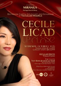 Cecile Licad Poster for Tickets