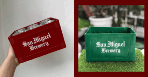 mini san miguel beer crate