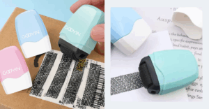 LOOK: Mask Personal Info in Seconds With This Handy Security Stamp Roller 1 privacy parcel security stamp roller