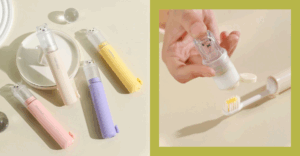 travel toothbrush and toothpaste dispenser