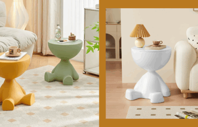 human shaped side table and storage