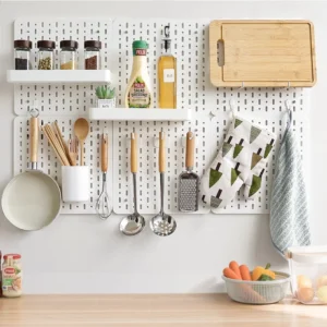 LOOK: This Pegboard Lets You Organize in Style Without Drilling Any Holes 2 pegboard organizers for wall