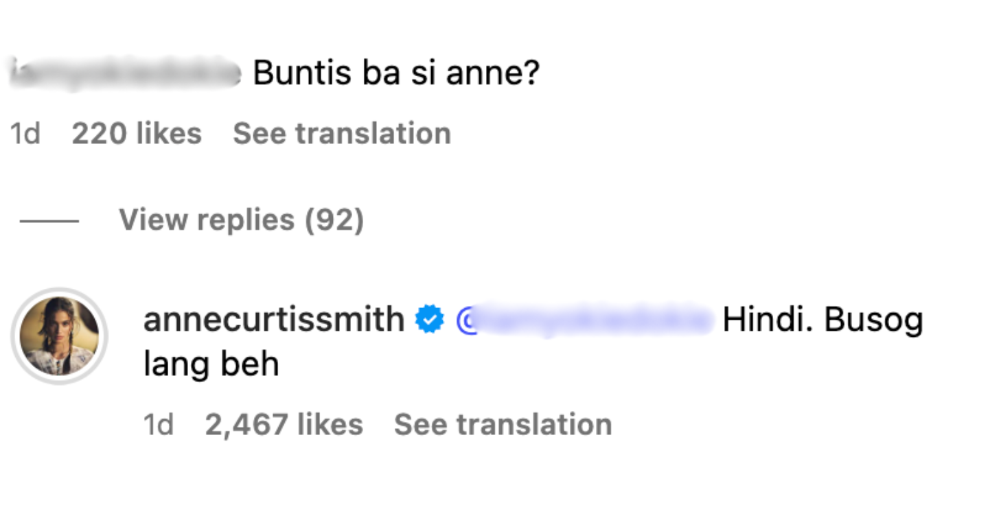 LOOK: Anne Curtis Reacts to Pregnancy Rumors 4 Anne Curtis