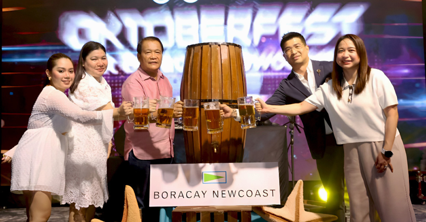 Boracay’s Biggest Oktoberfest Just Happened—Here's What Went Down 2 (From L-R): Kimberly Pineda, Malay Tourism Representative; Vanessa Vicente, Megaworld Lifestyle Malls Cluster General Manager; Hon. Frolibar Bautista, Mayor of the Municipality of Malay, Aklan; Jhing Batang, GERI Special Projects Director; and Tinay Villanueva, Megaworld Lifestyle Malls SAVP and Head of Brand, Creatives, and Marketing