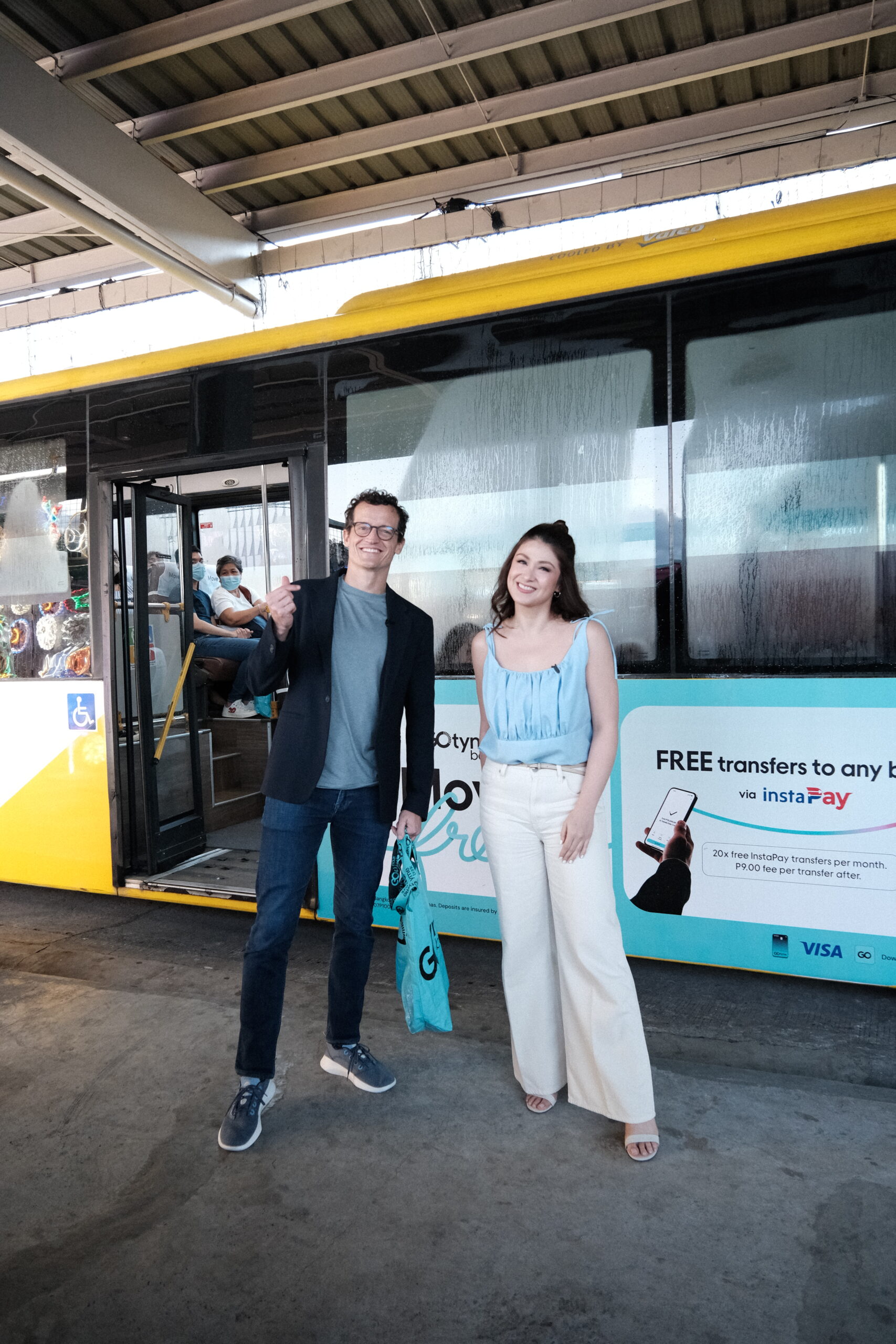 GoTyme Bank CEO Nate Clarke and Carla Abellana 2 GoTyme Bank's Freedom Bus