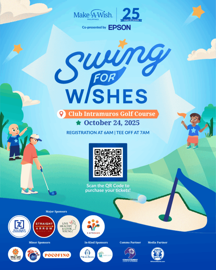 Make-A-Wish® Philippines to Hold First-Ever Swing for Wishes Charity Golf Tournament 1 Swing for Wishes Poster