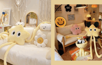 long leg star plush pillow aesthetic home finds