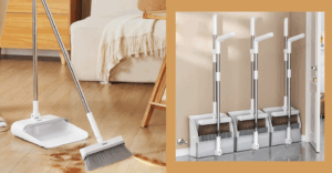 2-in-1 Rotating Broom and Dustpan
