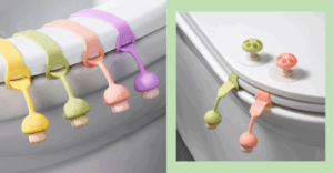 mushroom-shaped toilet seat lid lifter