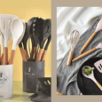 12-piece wooden handle kitchen utensil set