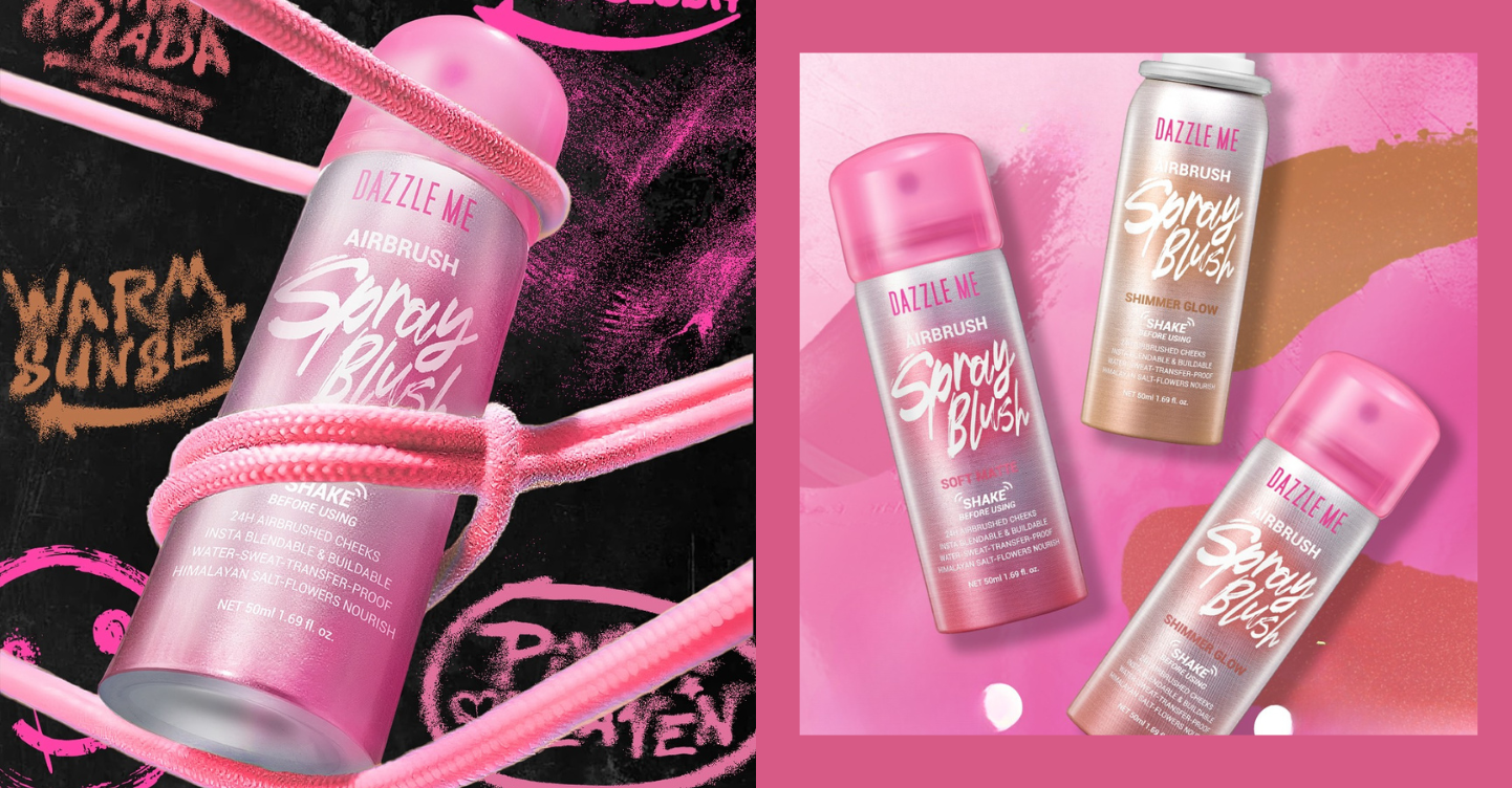 Glow IRL: How the New DAZZLE ME Blush Is Giving an Airbrush Look—Literally