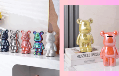 bearbrick coin bank decor home aesthetic shopee