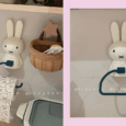 Miffy towel hanger tissue holder aesthetic home decor